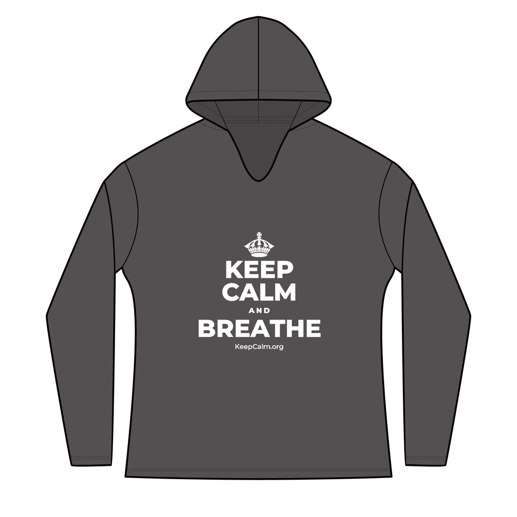 KEEP CALM AND BREATHE Women's Long Sleeve Hoodie