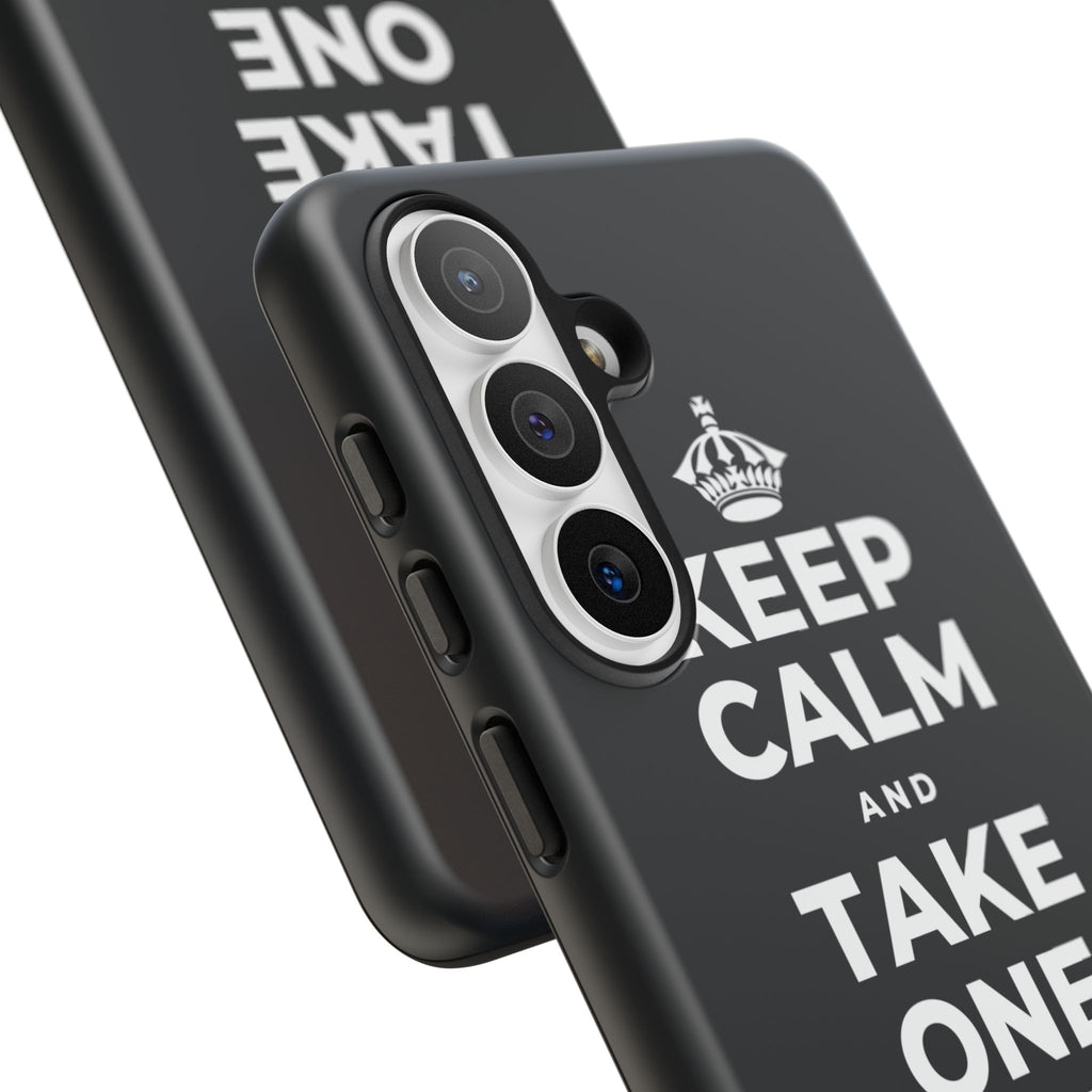 KEEP CALM AND TAKE ONE BREATH AT A TIME Phone Case (Dark)