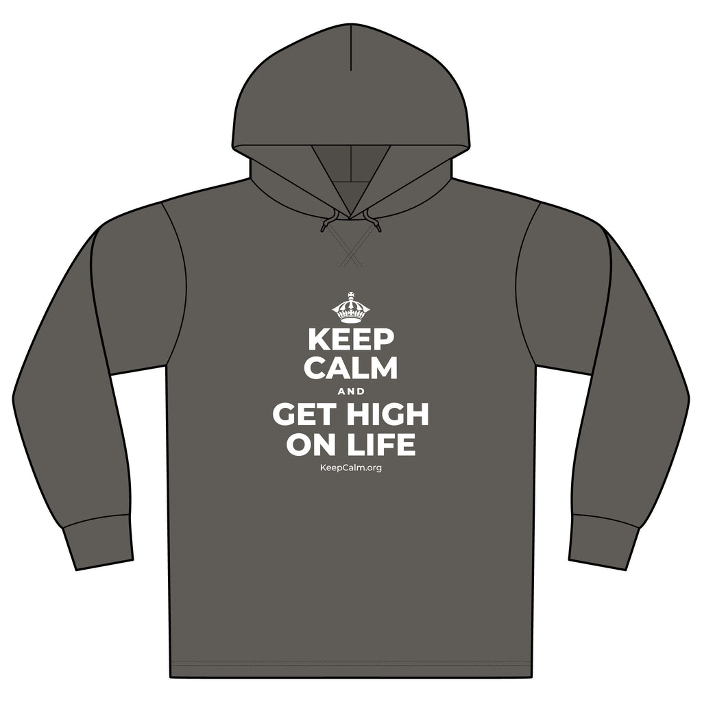 KEEP CALM AND GET HIGH ON LIFE Organic Hoodie Tee