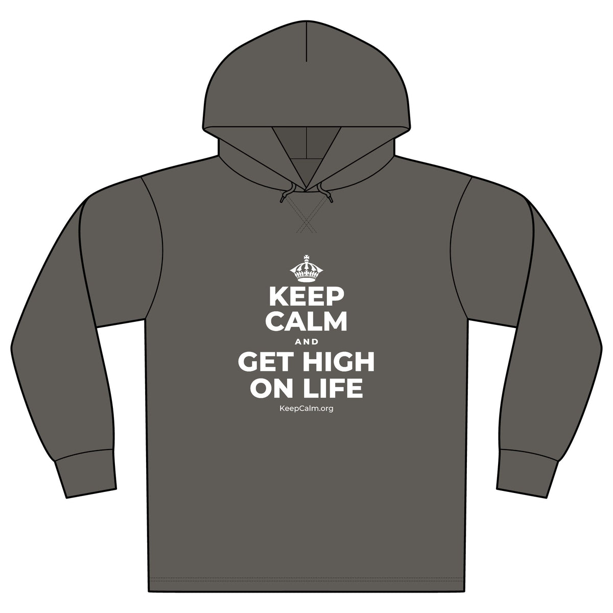 KEEP CALM AND GET HIGH ON LIFE Organic Hoodie Tee