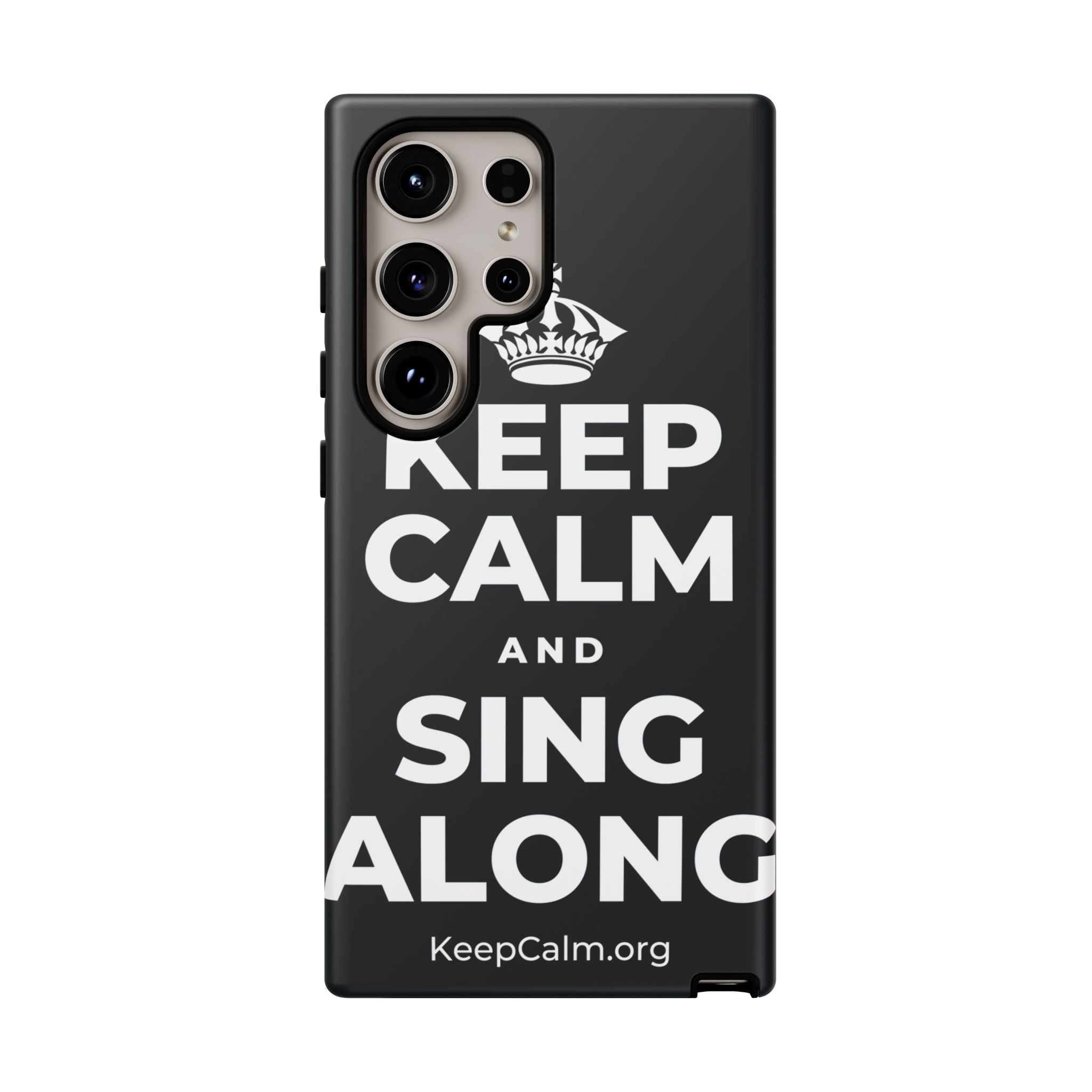 KEEP CALM AND SING ALONG Phone Case (Dark)