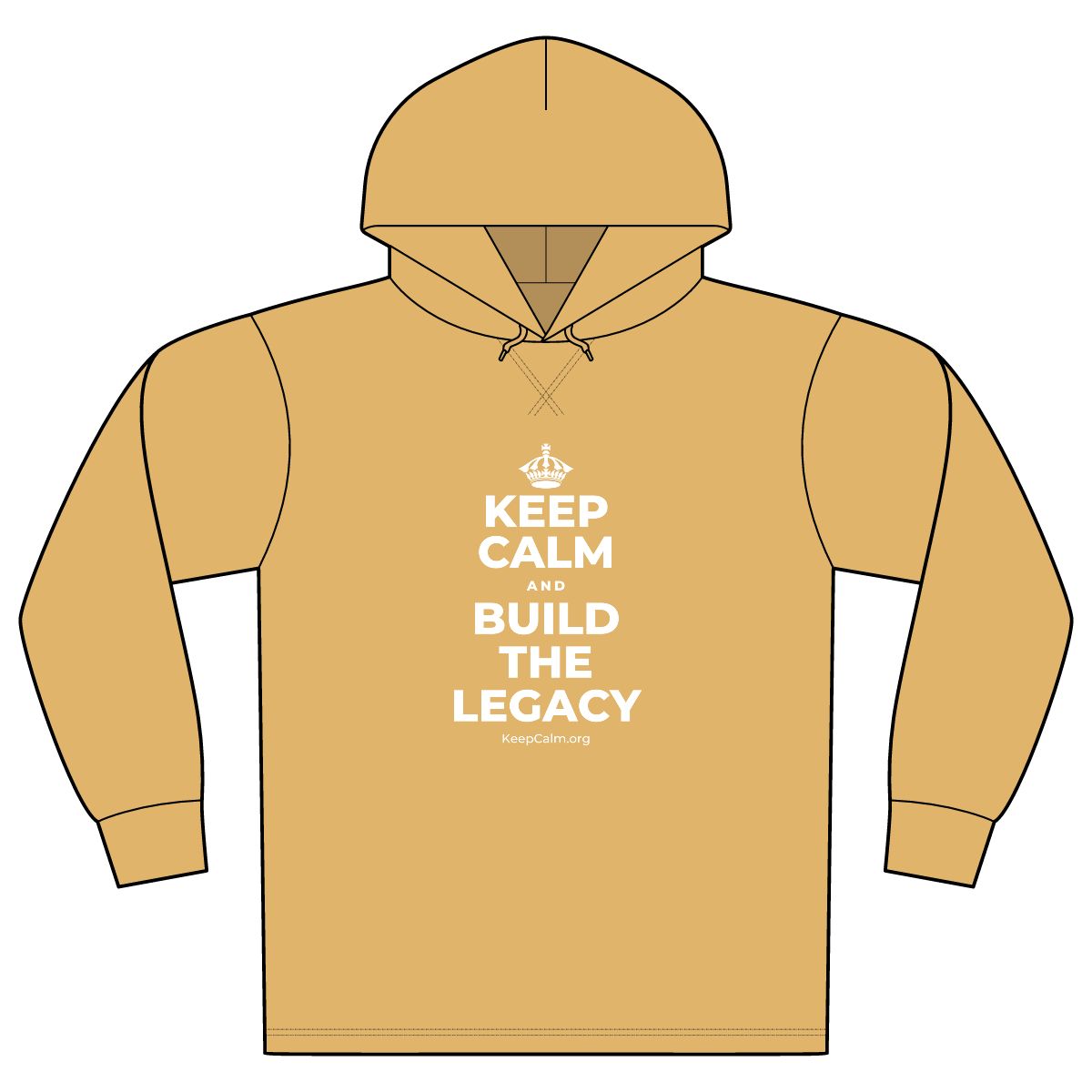 KEEP CALM AND BUILD THE LEGACY Organic Hoodie Tee