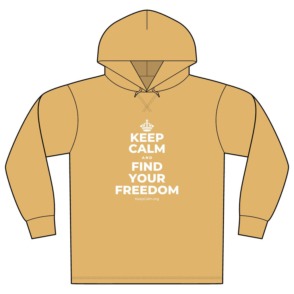 KEEP CALM AND FIND YOUR FREEDOM Organic Hoodie Tee