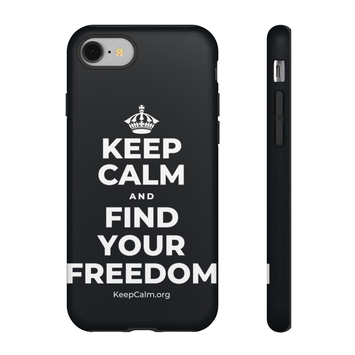 KEEP CALM AND FIND YOUR FREEDOM Phone Case (Dark)