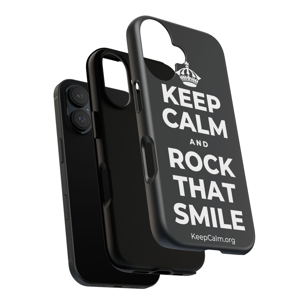 KEEP CALM AND ROCK THAT SMILE Phone Case (Dark)