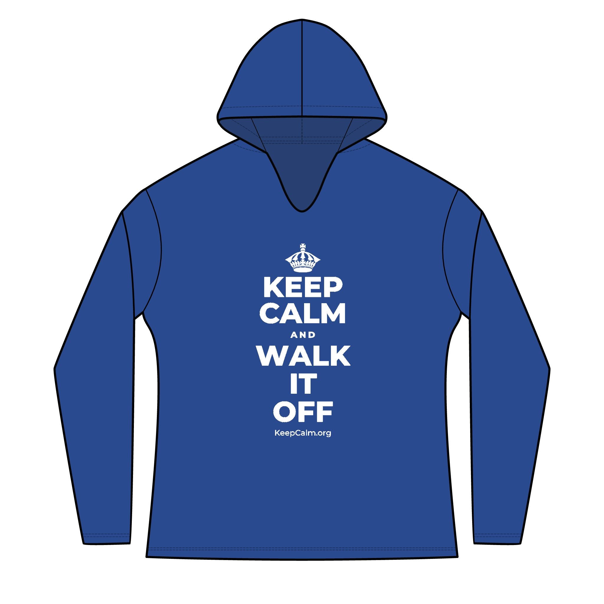 KEEP CALM AND WALK IT OFF Women's Long Sleeve Hoodie