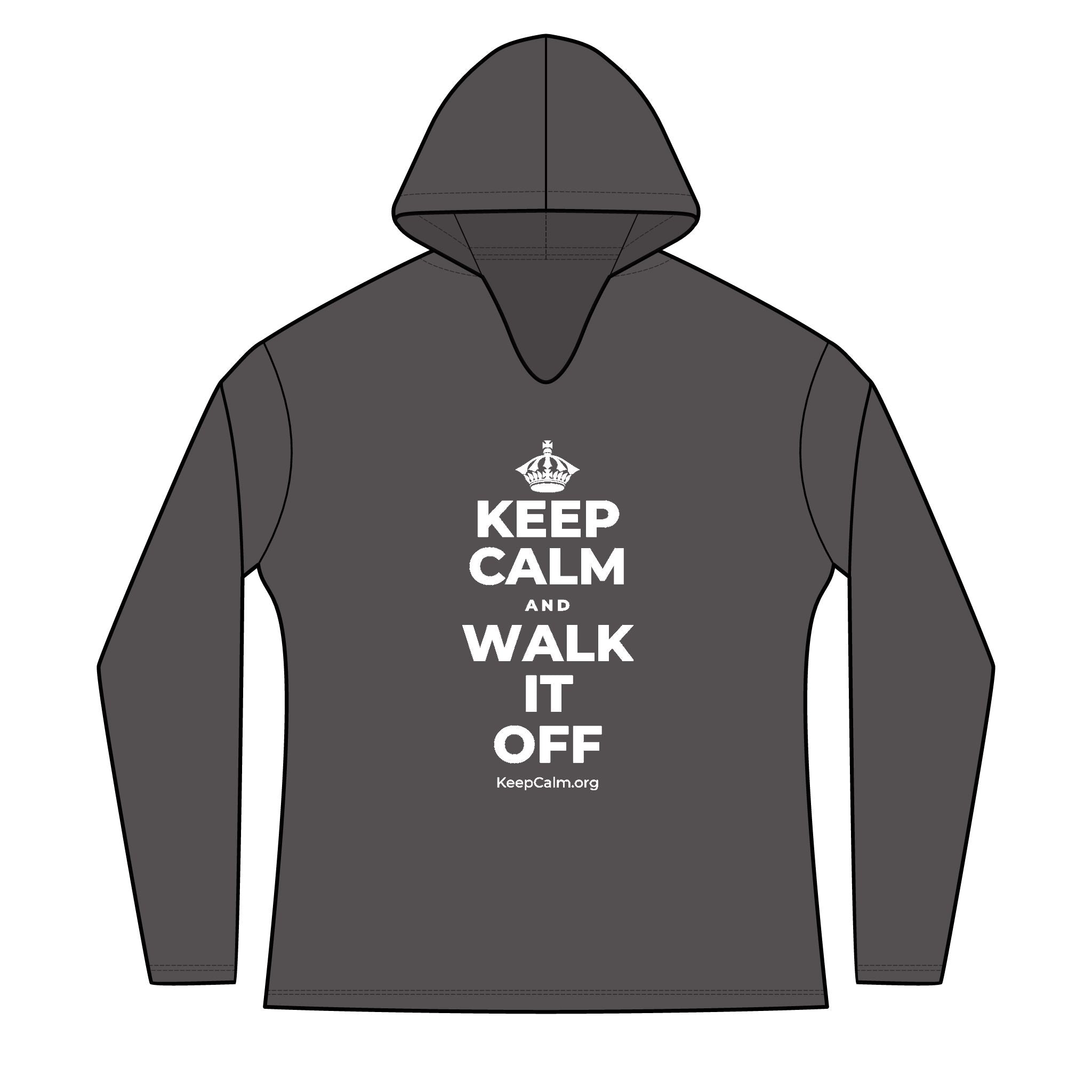 KEEP CALM AND WALK IT OFF Women's Long Sleeve Hoodie