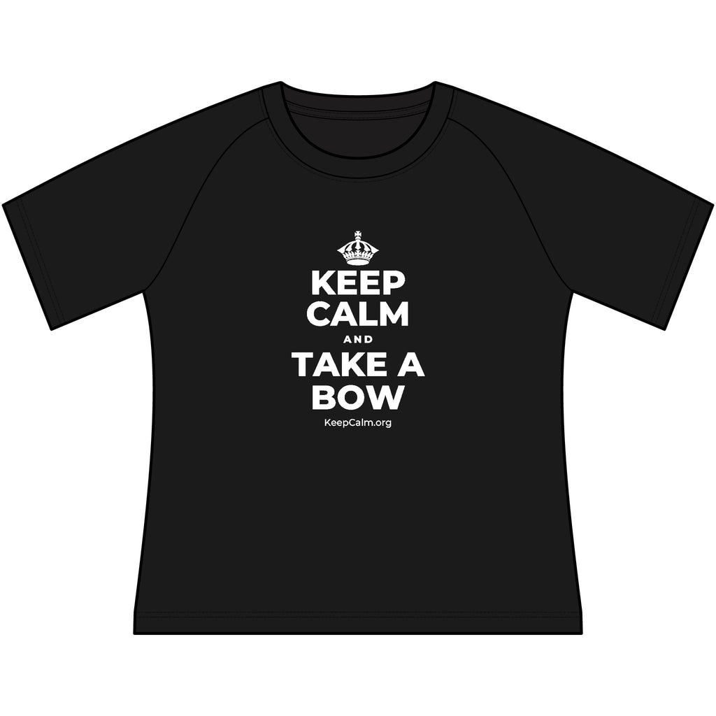 KEEP CALM AND TAKE A BOW Women's Raglan Tee