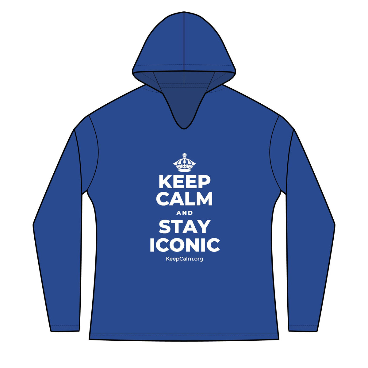 KEEP CALM AND STAY ICONIC Women's Long Sleeve Hoodie