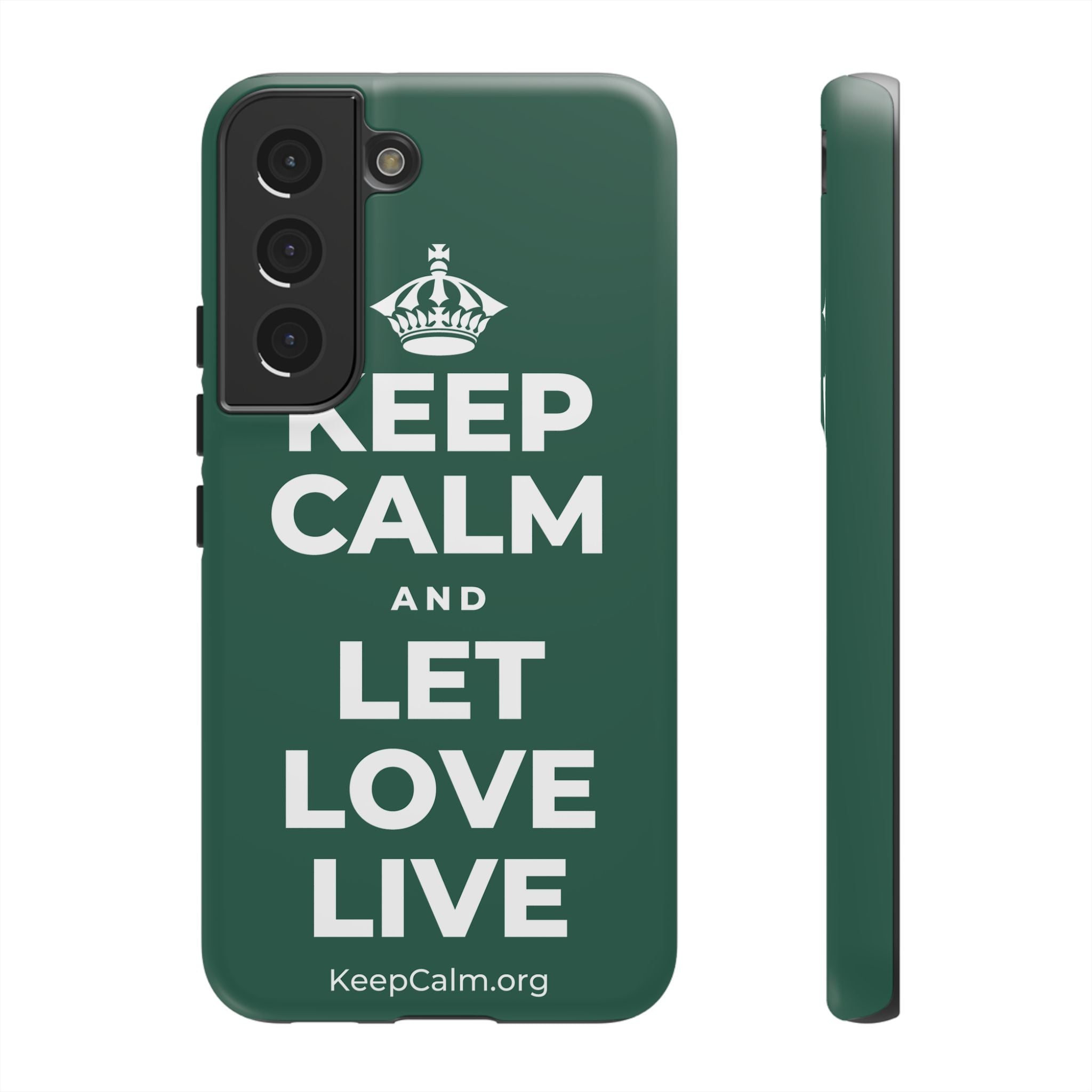 KEEP CALM AND LET LOVE LIVE Phone Case