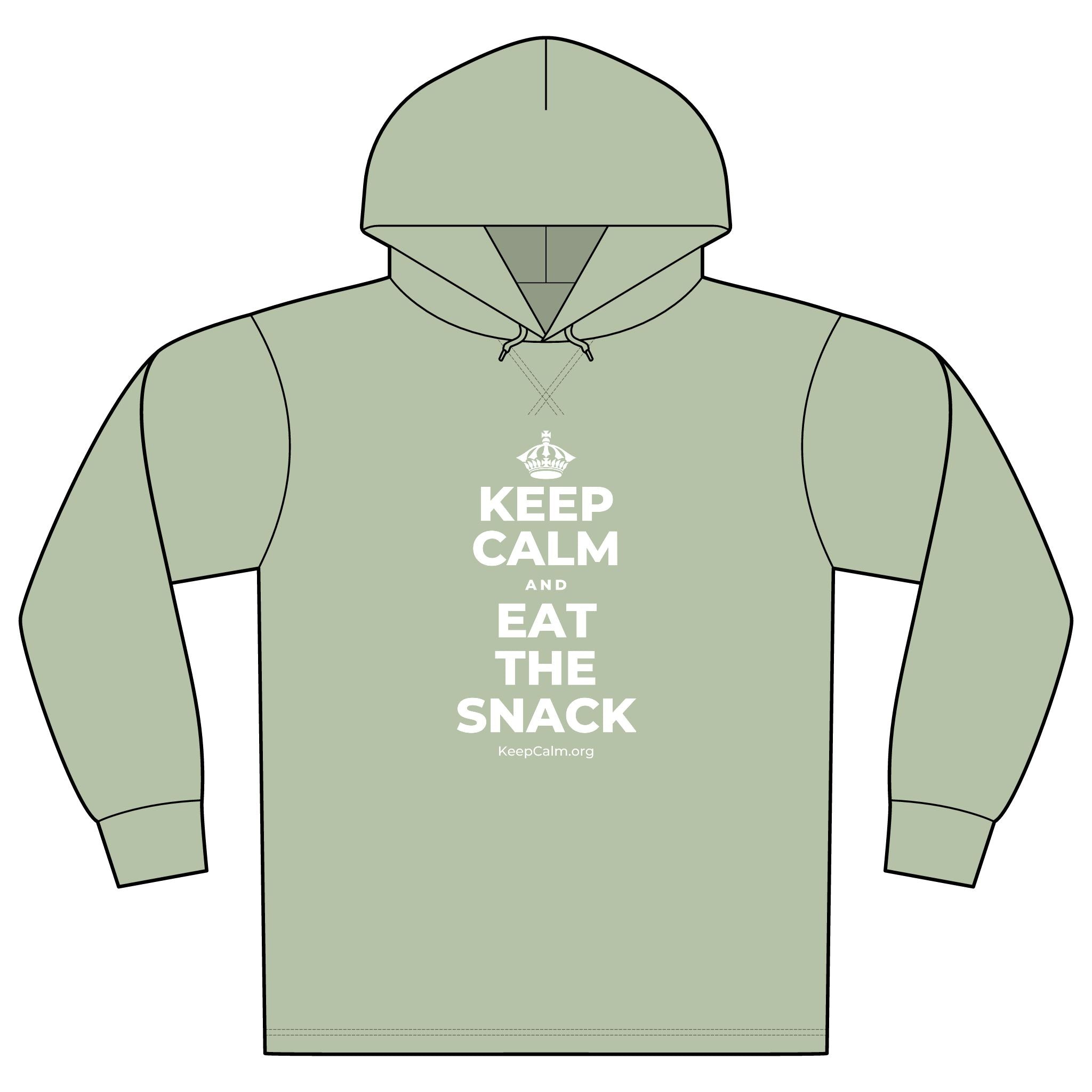 KEEP CALM AND EAT THE SNACK Organic Hoodie Tee