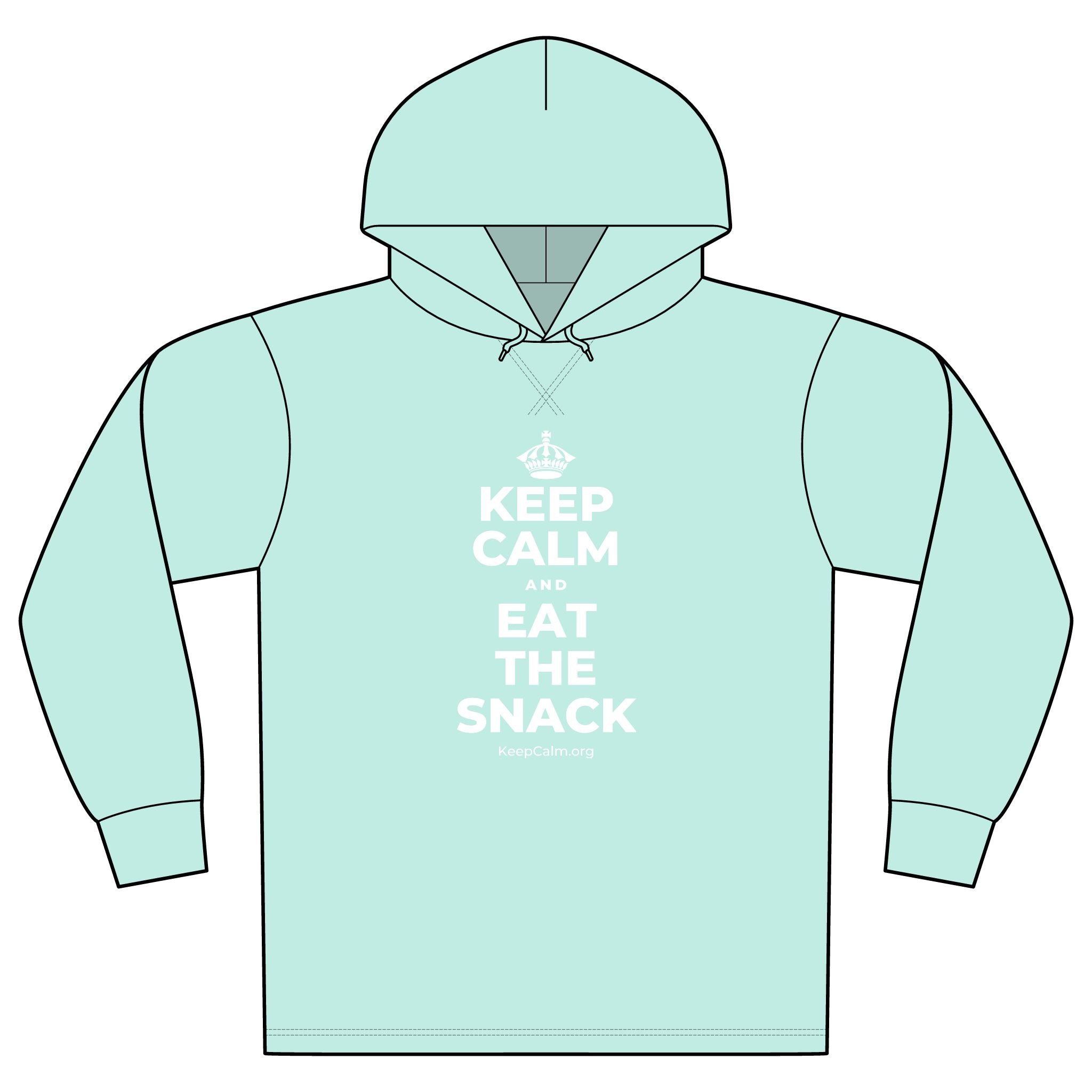 KEEP CALM AND EAT THE SNACK Organic Hoodie Tee