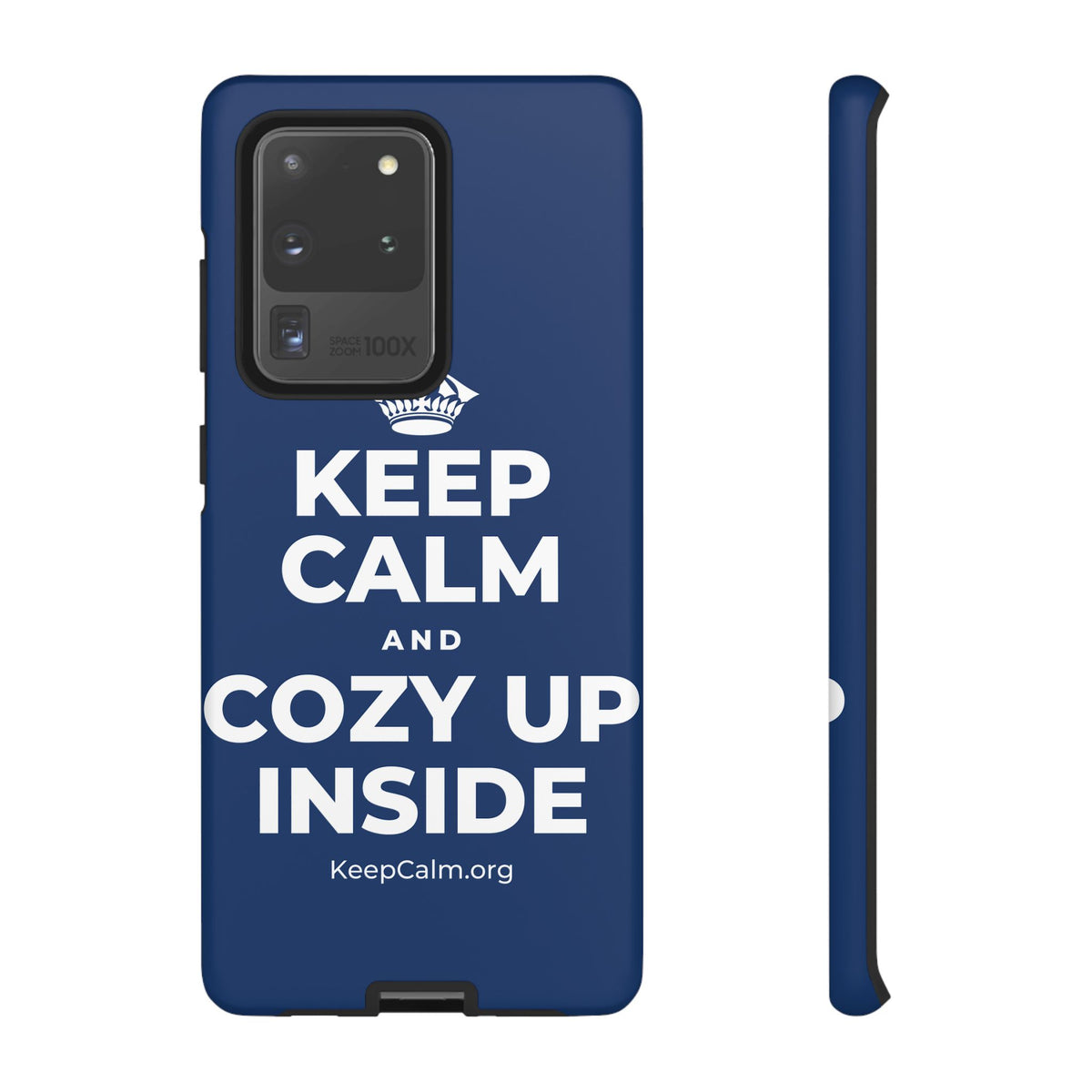 KEEP CALM AND COZY UP INSIDE Phone Case