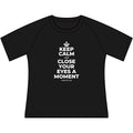 KEEP CALM AND CLOSE YOUR EYES A MOMENT Women's Raglan Tee