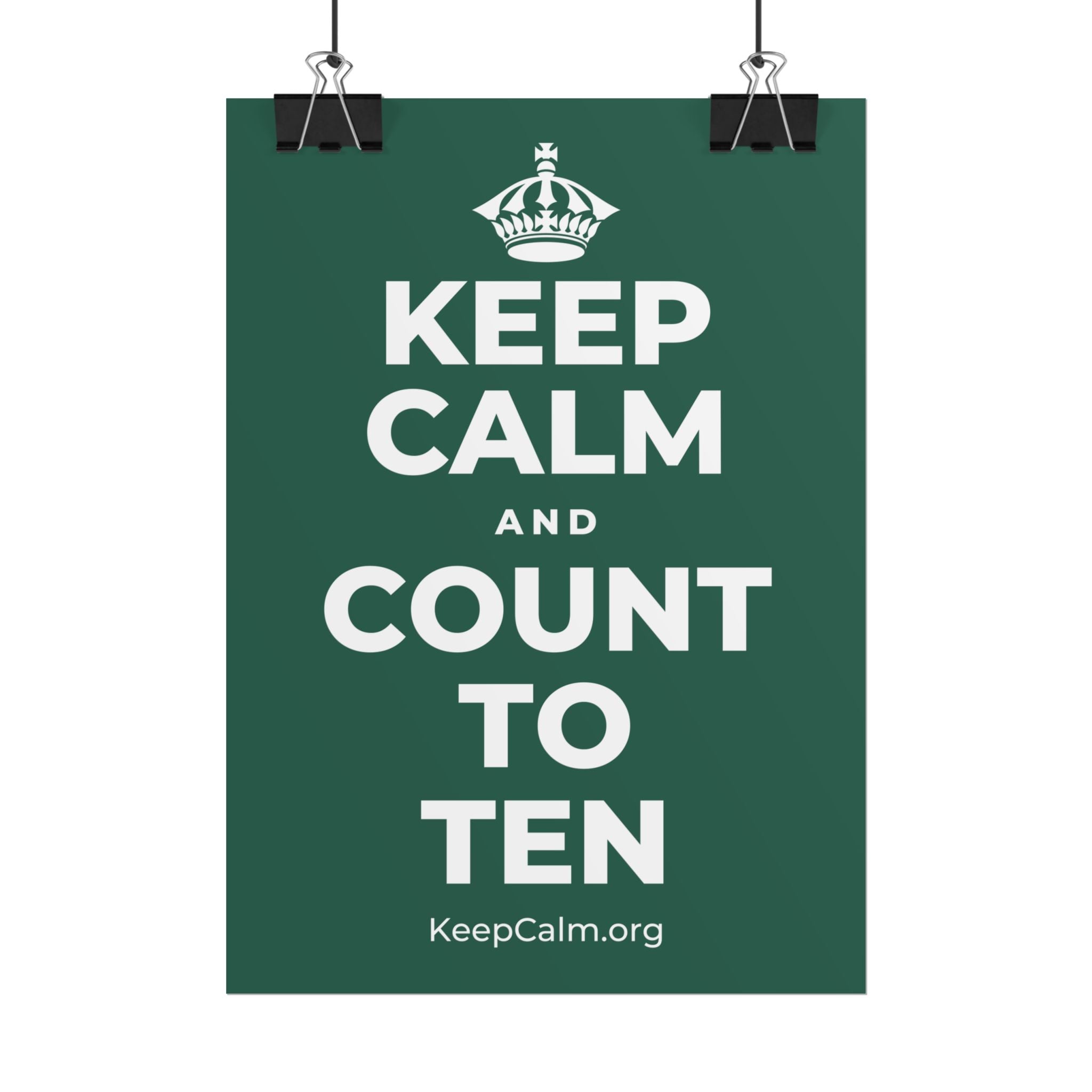 KEEP CALM AND COUNT TO TEN Poster
