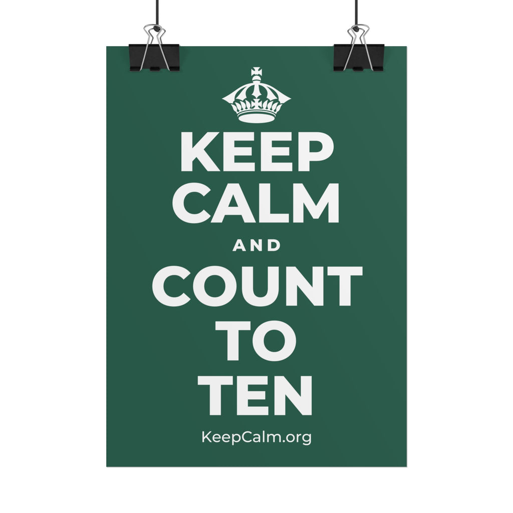 KEEP CALM AND COUNT TO TEN Poster