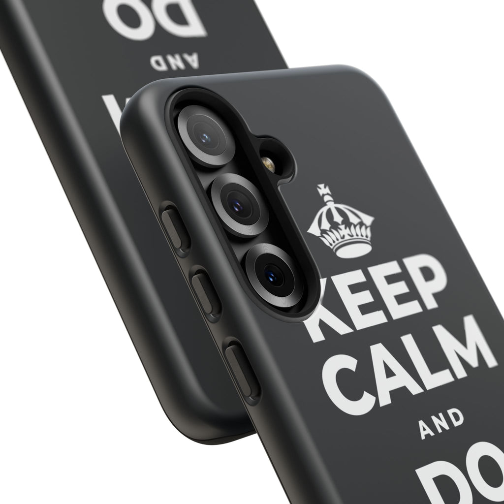 KEEP CALM AND DO LESS, GENTLY Phone Case (Dark)