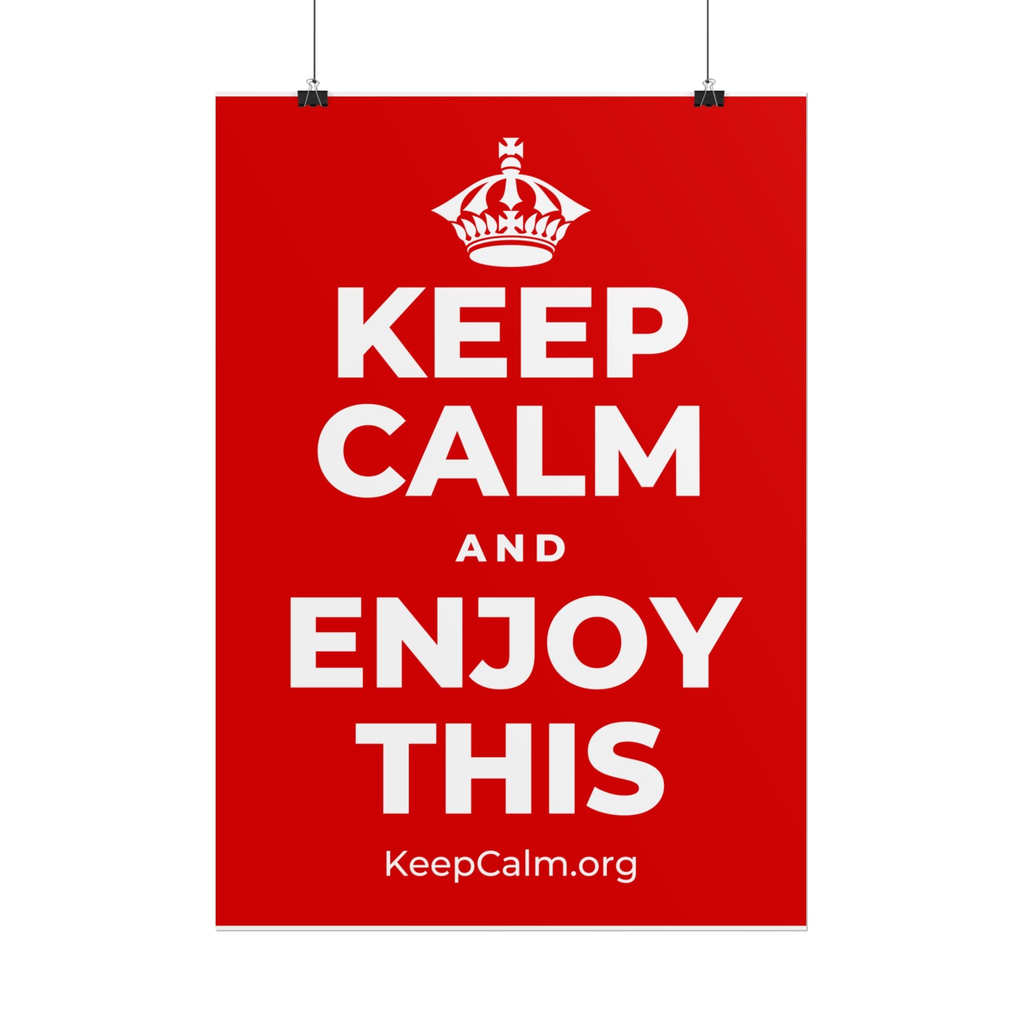 KEEP CALM AND ENJOY THIS Poster