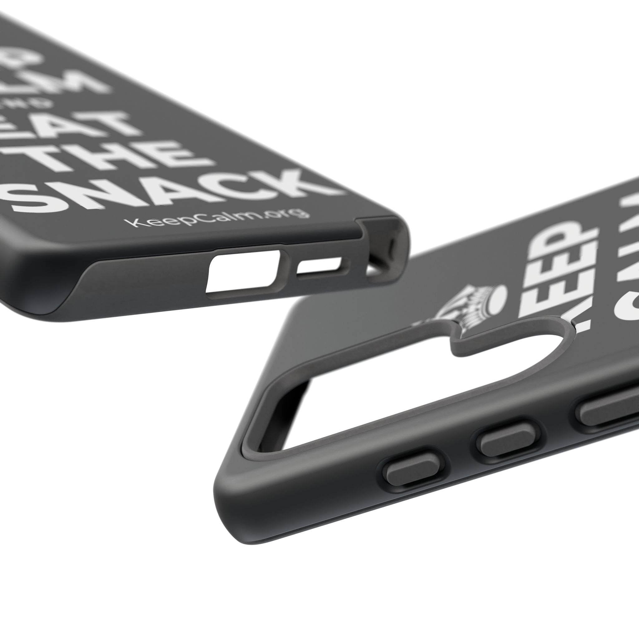 KEEP CALM AND EAT THE SNACK Phone Case (Dark)