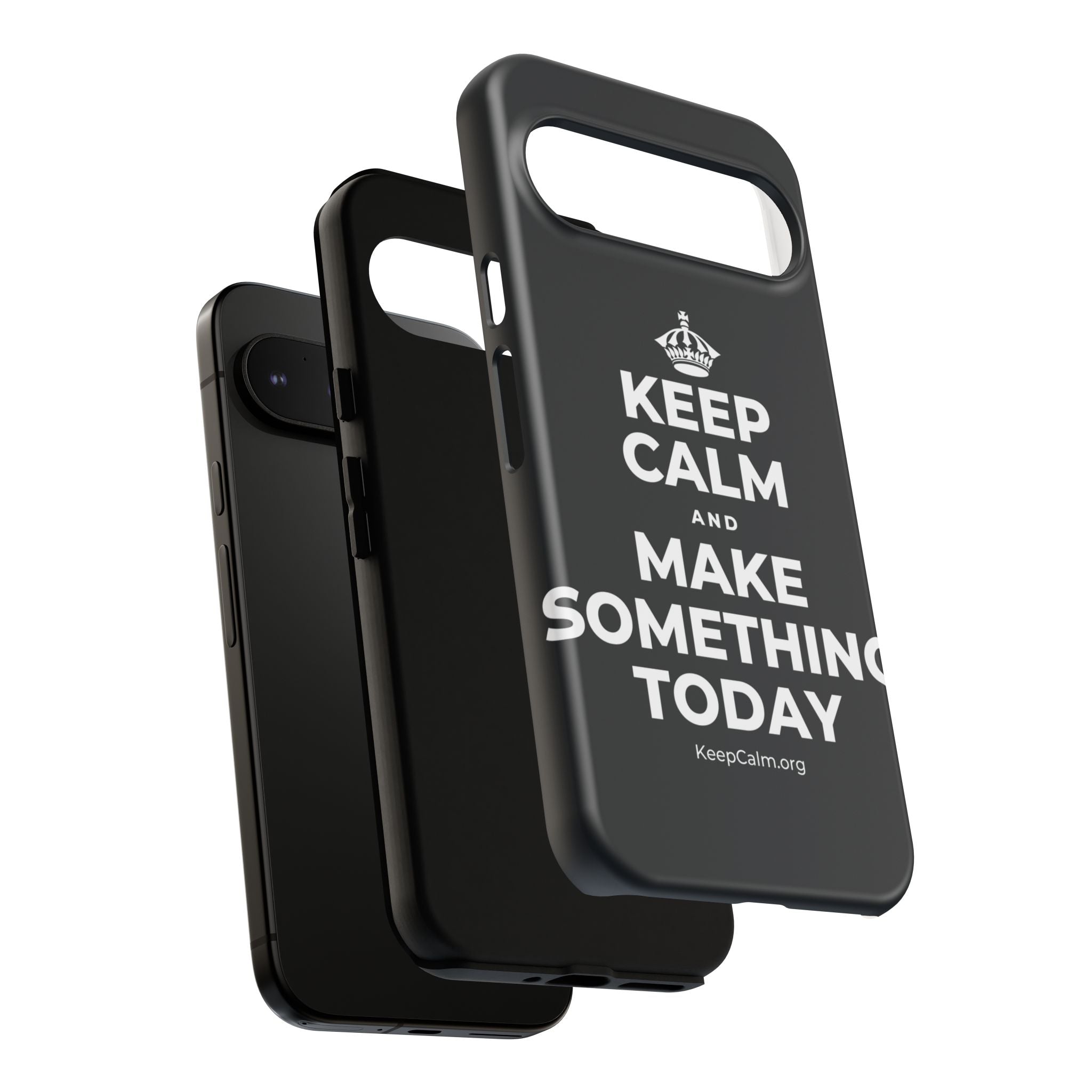 KEEP CALM AND MAKE SOMETHING TODAY Phone Case (Dark)