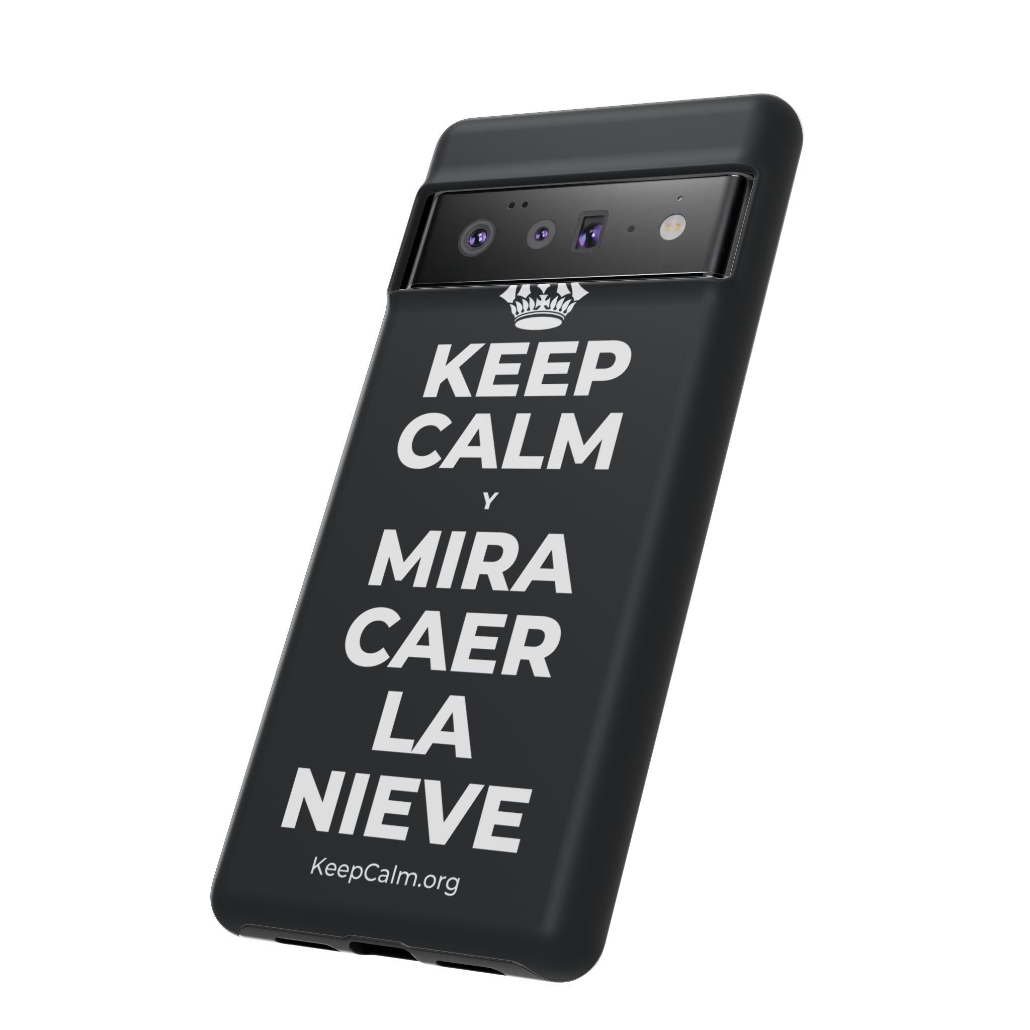 KEEP CALM Y MIRA CAER LA NIEVE Phone Case (Dark)