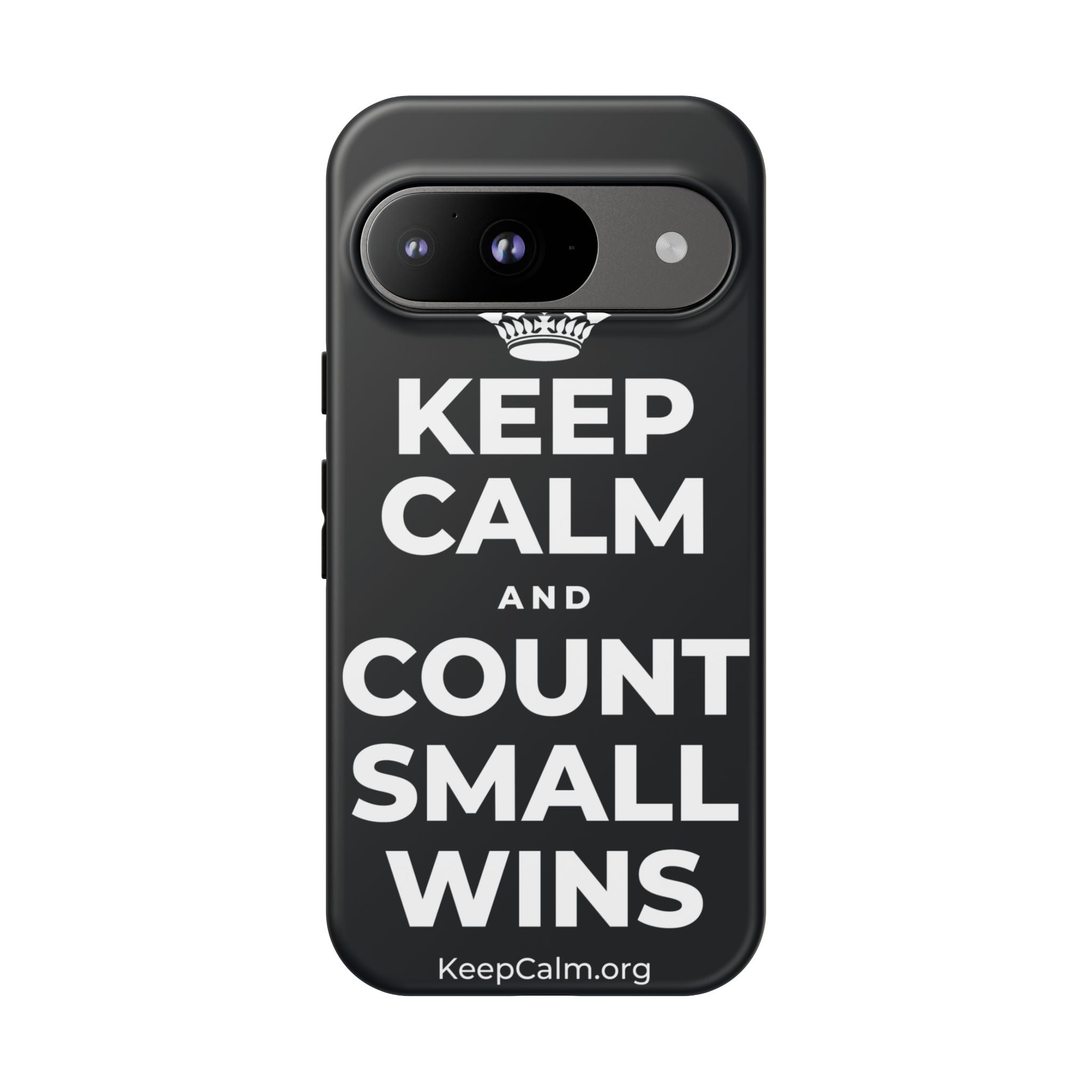 KEEP CALM AND COUNT SMALL WINS Phone Case (Dark)