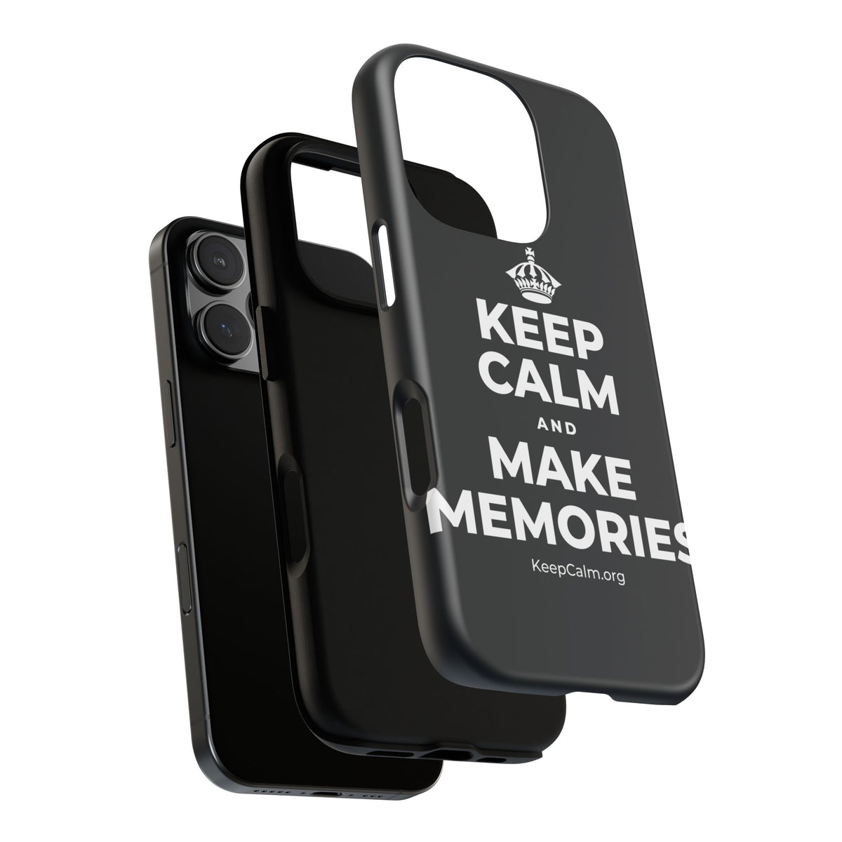 KEEP CALM AND MAKE MEMORIES Phone Case (Dark)