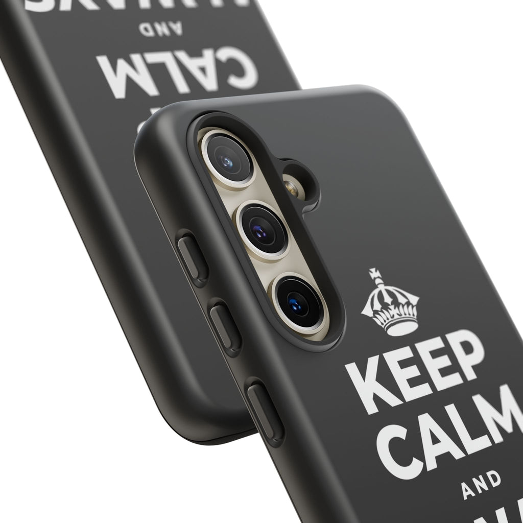 KEEP CALM AND ALWAYS BE 🦇MAN Phone Case