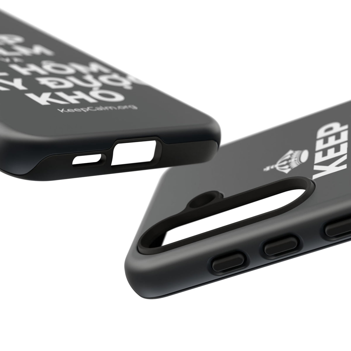 KEEP CALM VÀ ĐỂ HÔM NAY ĐƯỢC KHÓ Phone Case (Dark)