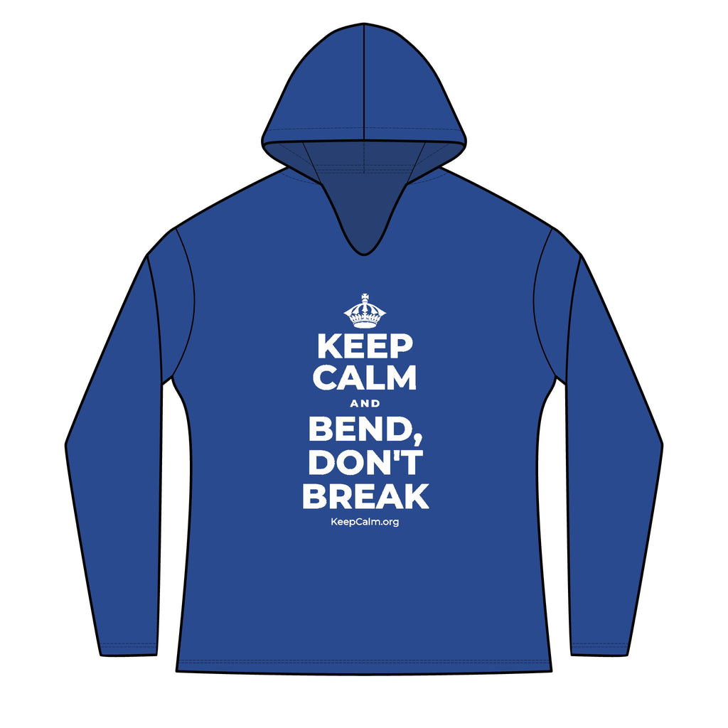 KEEP CALM AND BEND, DON'T BREAK Women's Long Sleeve Hoodie