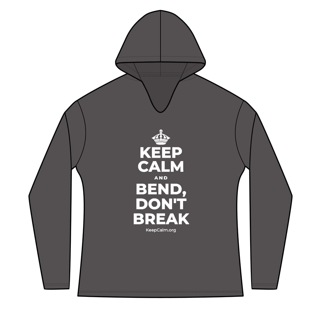 KEEP CALM AND BEND, DON'T BREAK Women's Long Sleeve Hoodie