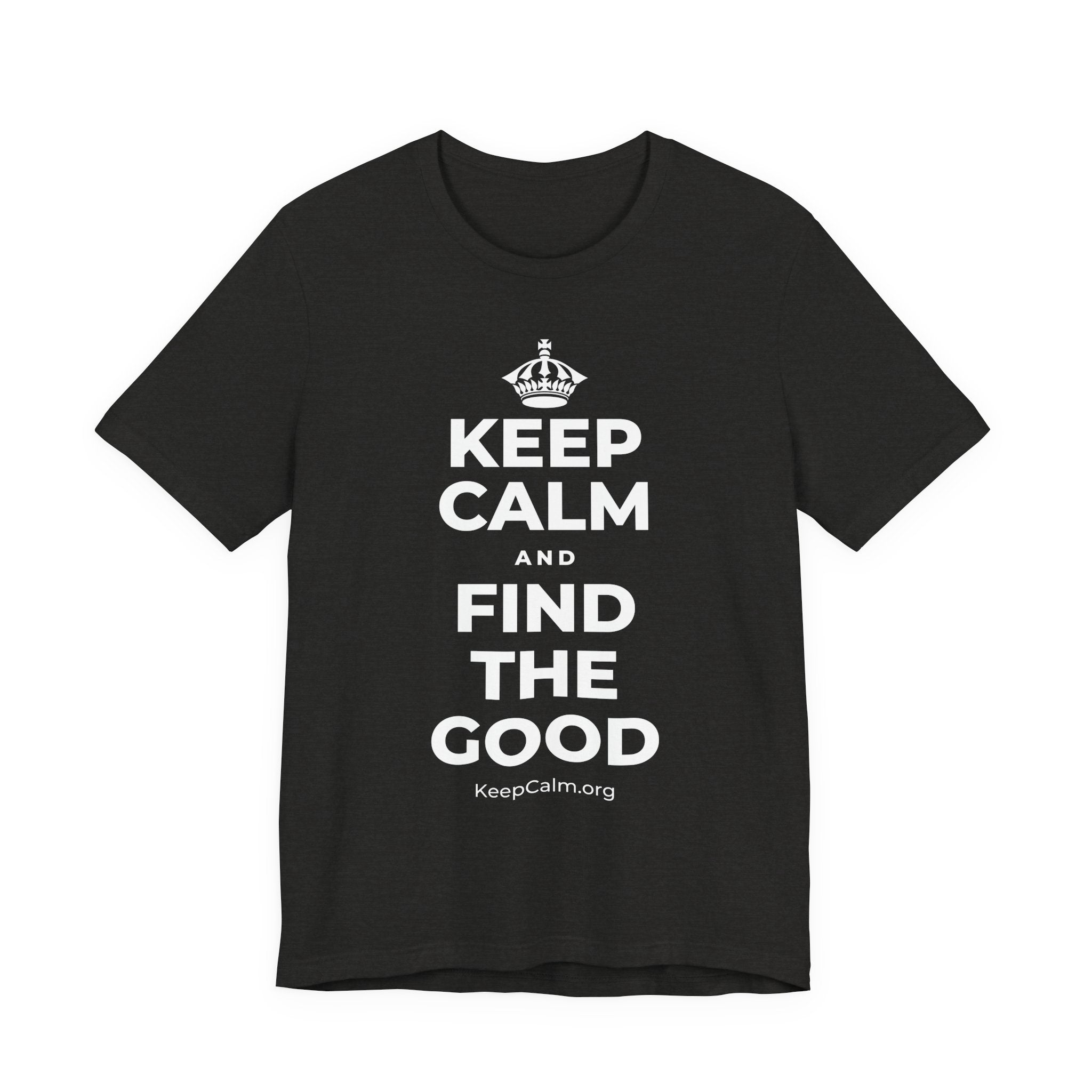 KEEP CALM AND FIND THE GOOD T-Shirt (Soft Cream–Heather Mauve)