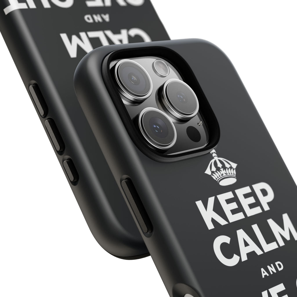 KEEP CALM AND LOVE OUT LOUD Phone Case (Dark)