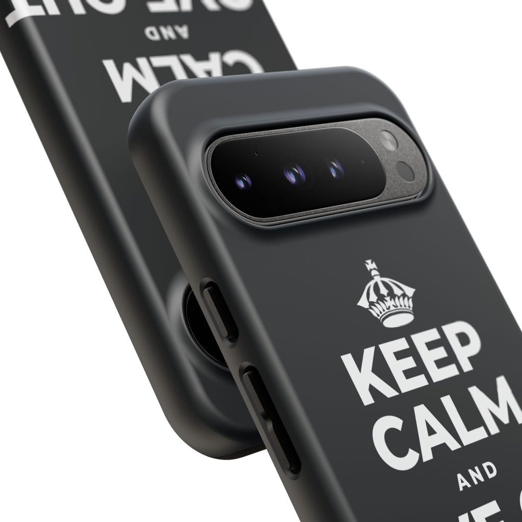 KEEP CALM AND LOVE OUT LOUD Phone Case (Dark)