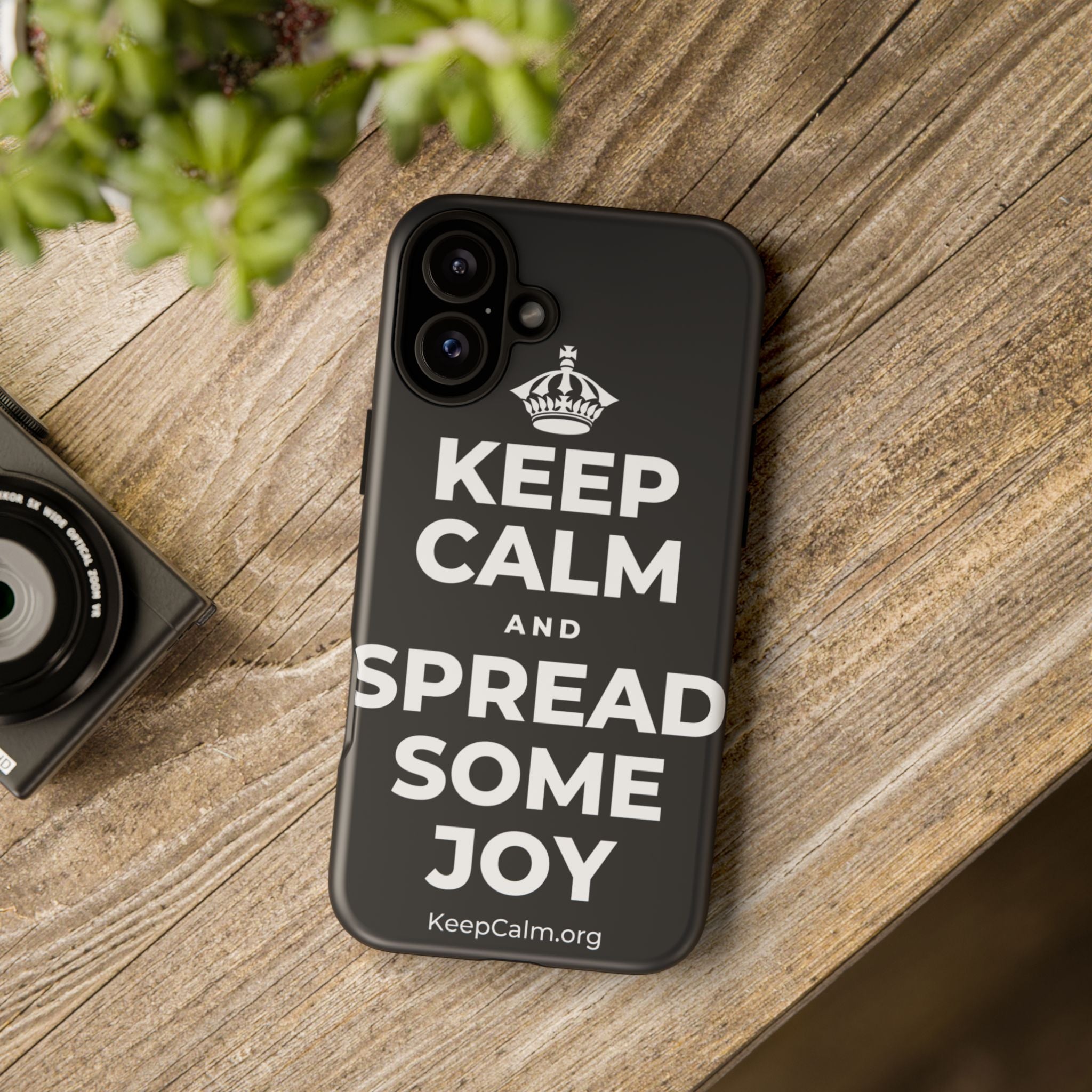 KEEP CALM AND SPREAD SOME JOY Phone Case (Dark)