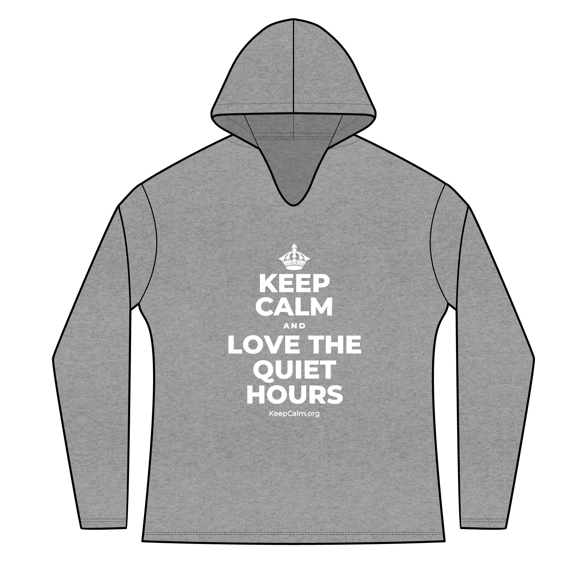KEEP CALM AND LOVE THE QUIET HOURS Women's Long Sleeve Hoodie