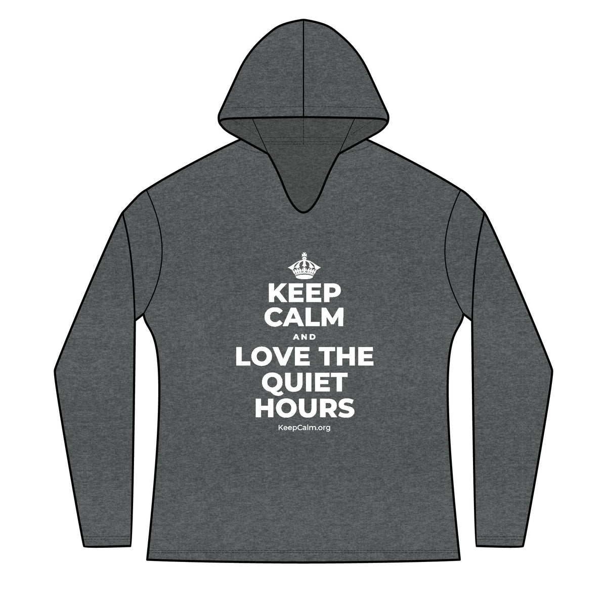 KEEP CALM AND LOVE THE QUIET HOURS Women's Long Sleeve Hoodie