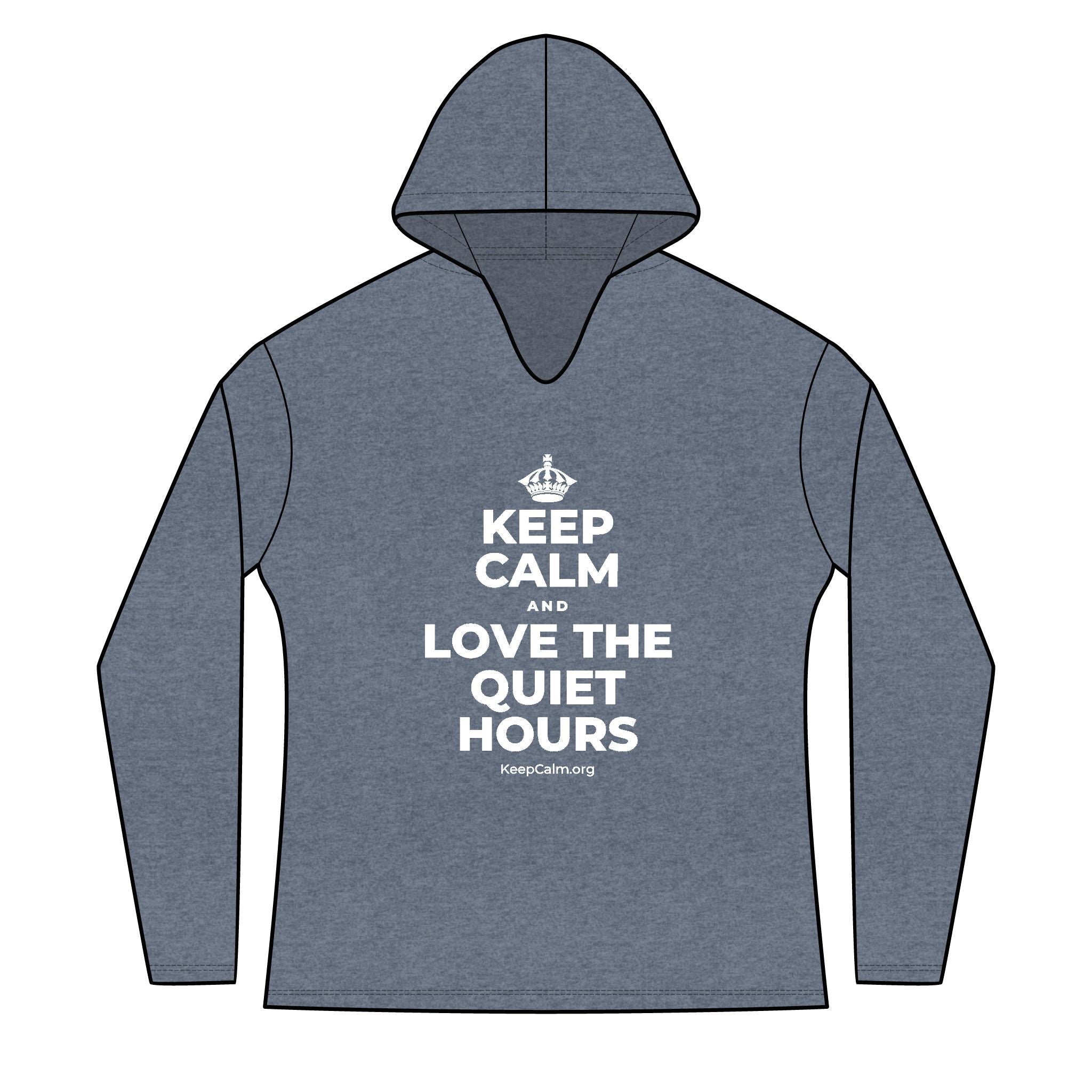 KEEP CALM AND LOVE THE QUIET HOURS Women's Long Sleeve Hoodie