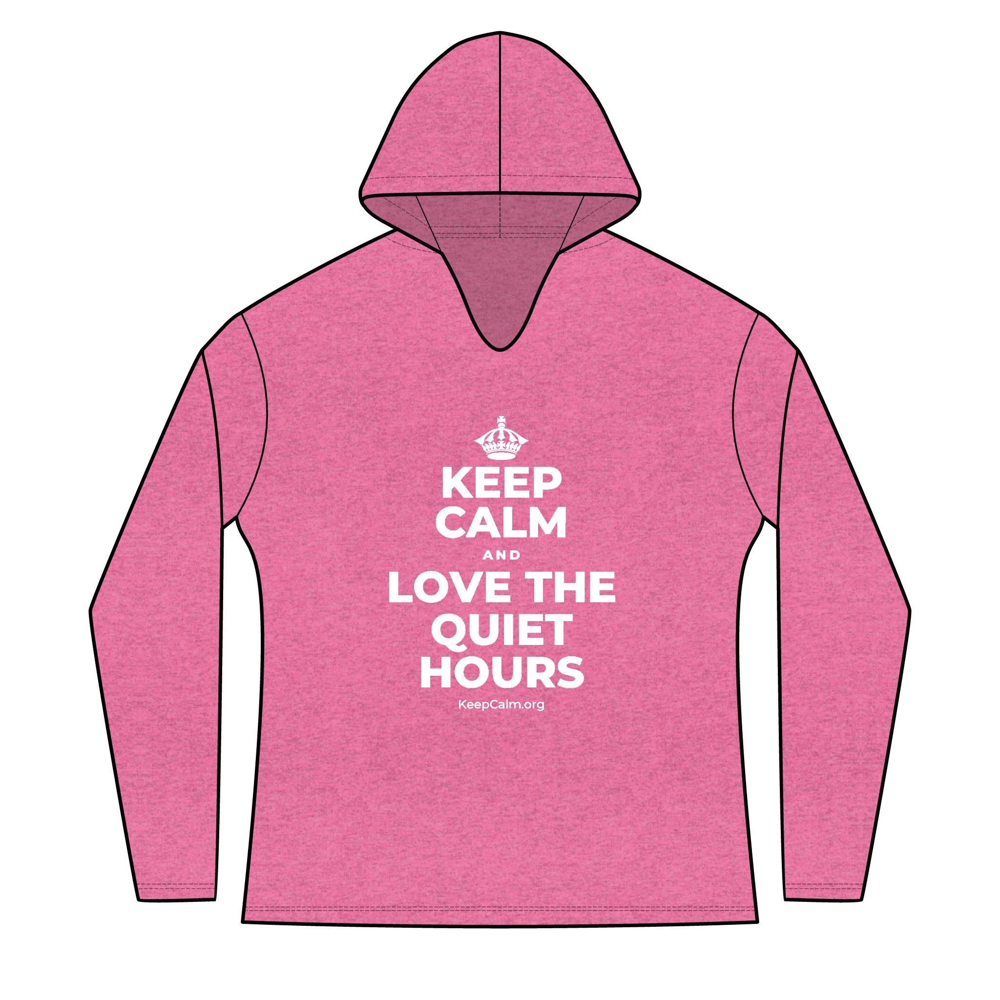 KEEP CALM AND LOVE THE QUIET HOURS Women's Long Sleeve Hoodie
