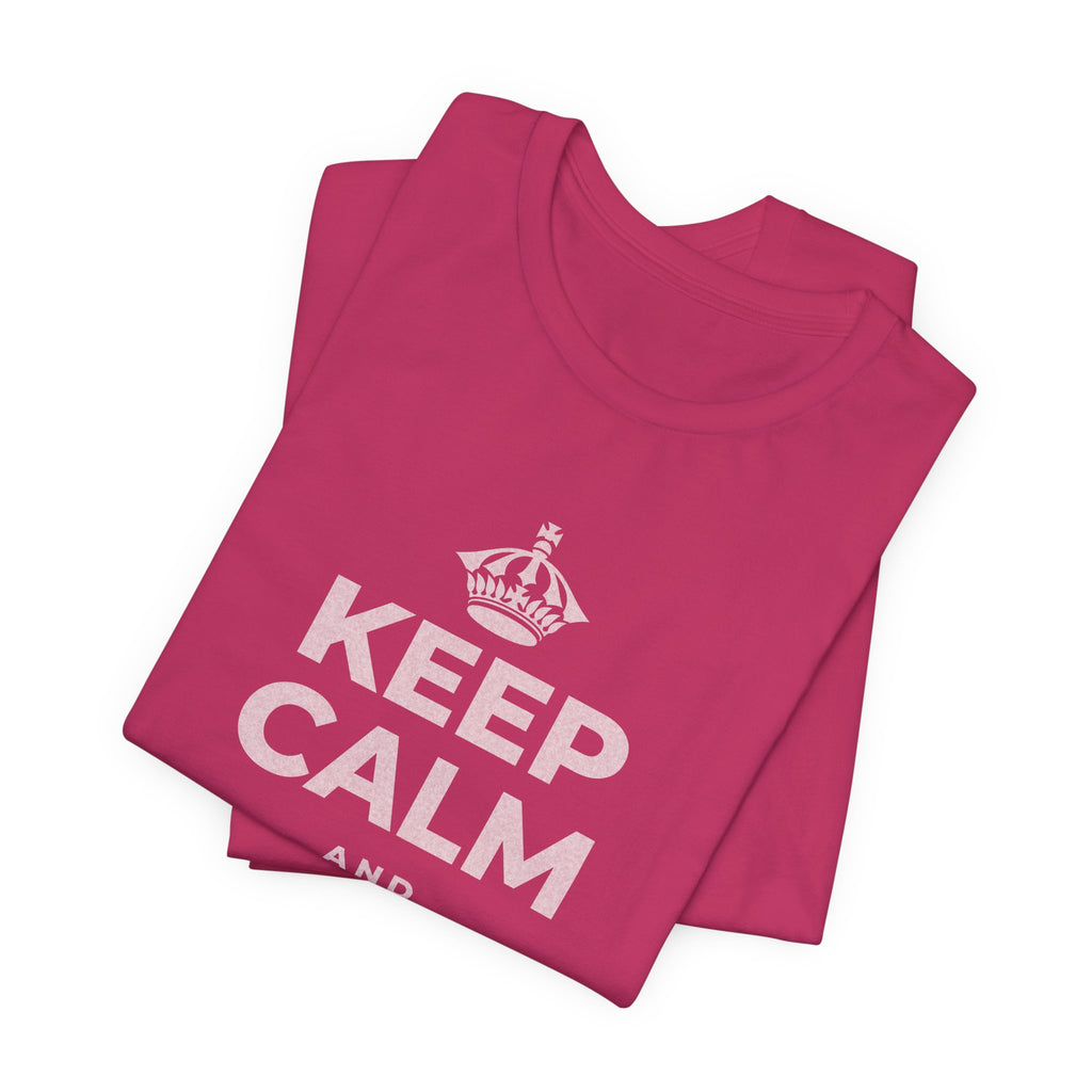 KEEP CALM AND MAKE IT RIGHT T-Shirt (Baby Blue–Silver)