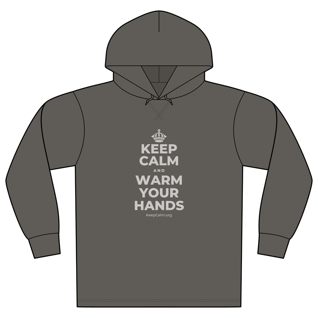 KEEP CALM AND WARM YOUR HANDS Organic Hoodie Tee