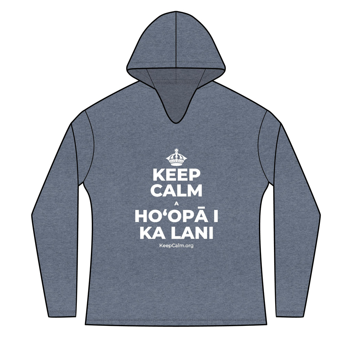 KEEP CALM A HOʻOPĀ I KA LANI Women's Long Sleeve Hoodie