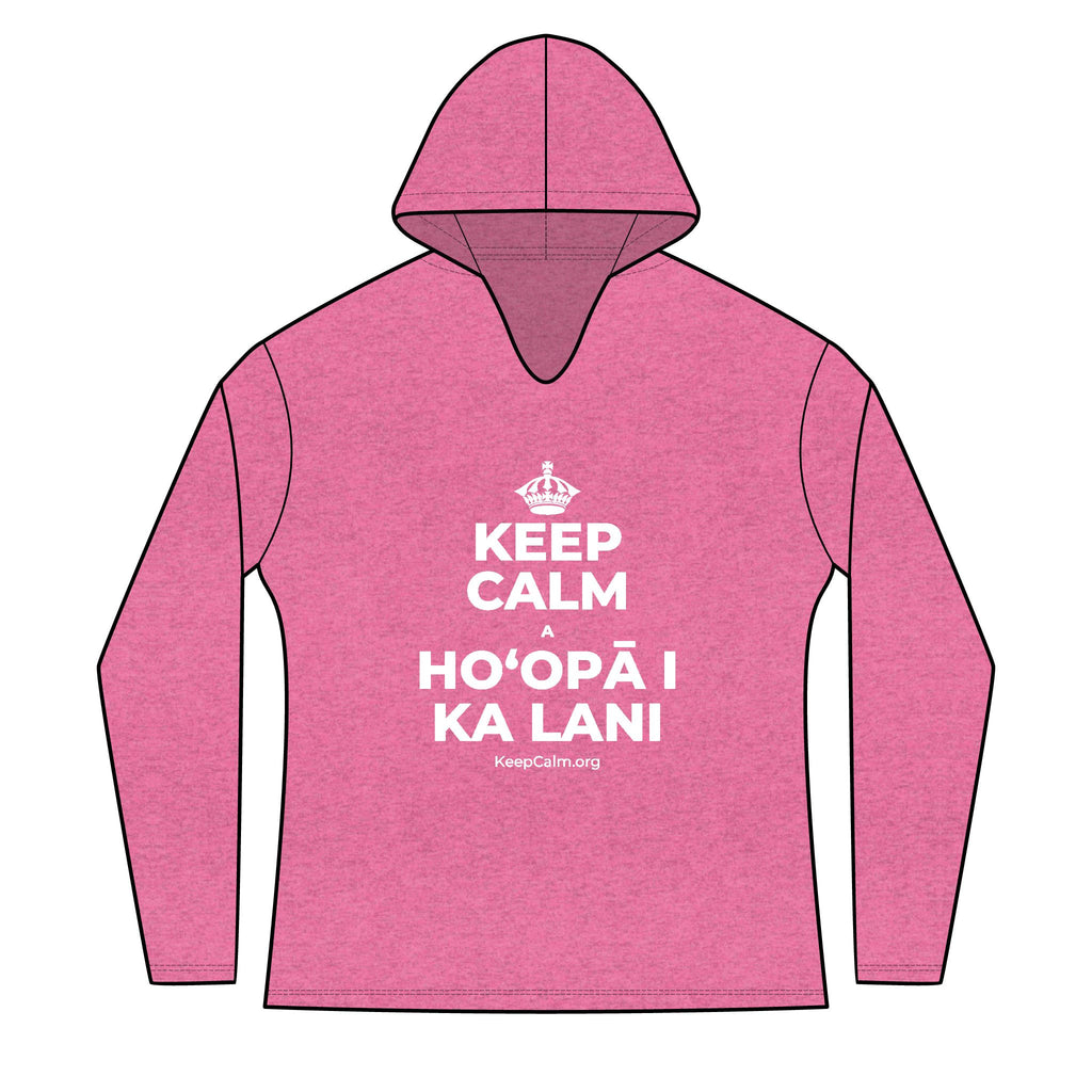 KEEP CALM A HOʻOPĀ I KA LANI Women's Long Sleeve Hoodie