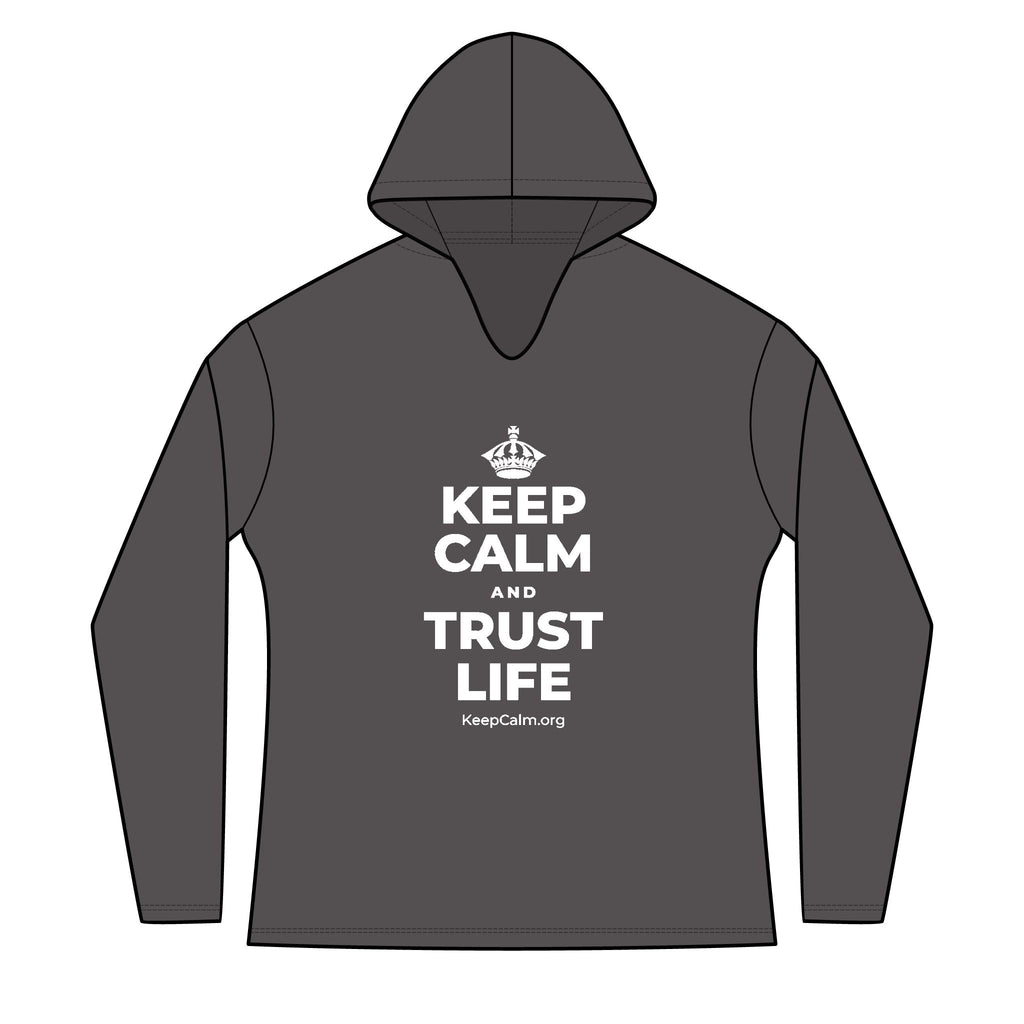 KEEP CALM AND TRUST LIFE Women's Long Sleeve Hoodie