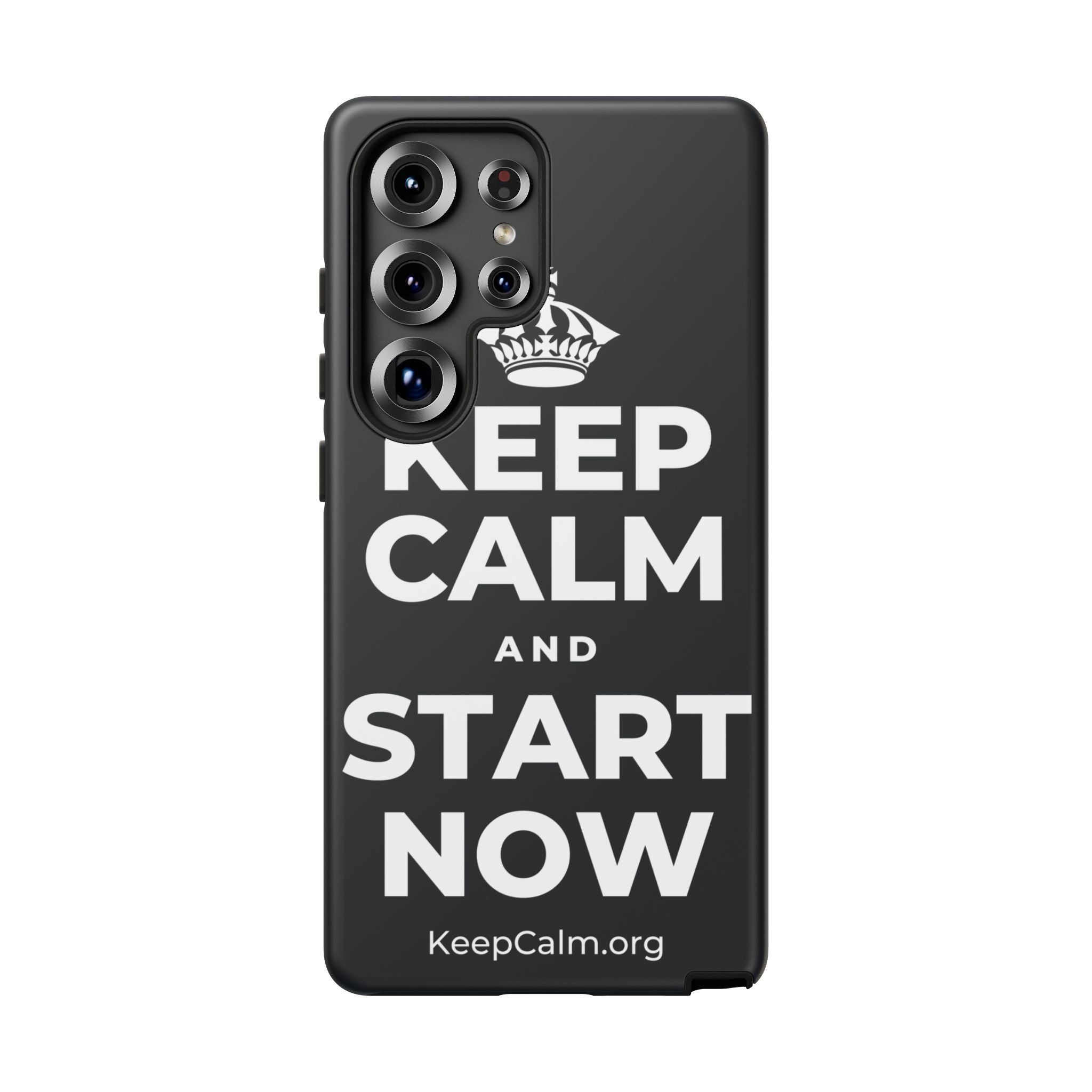 KEEP CALM AND START NOW Phone Case (Dark)