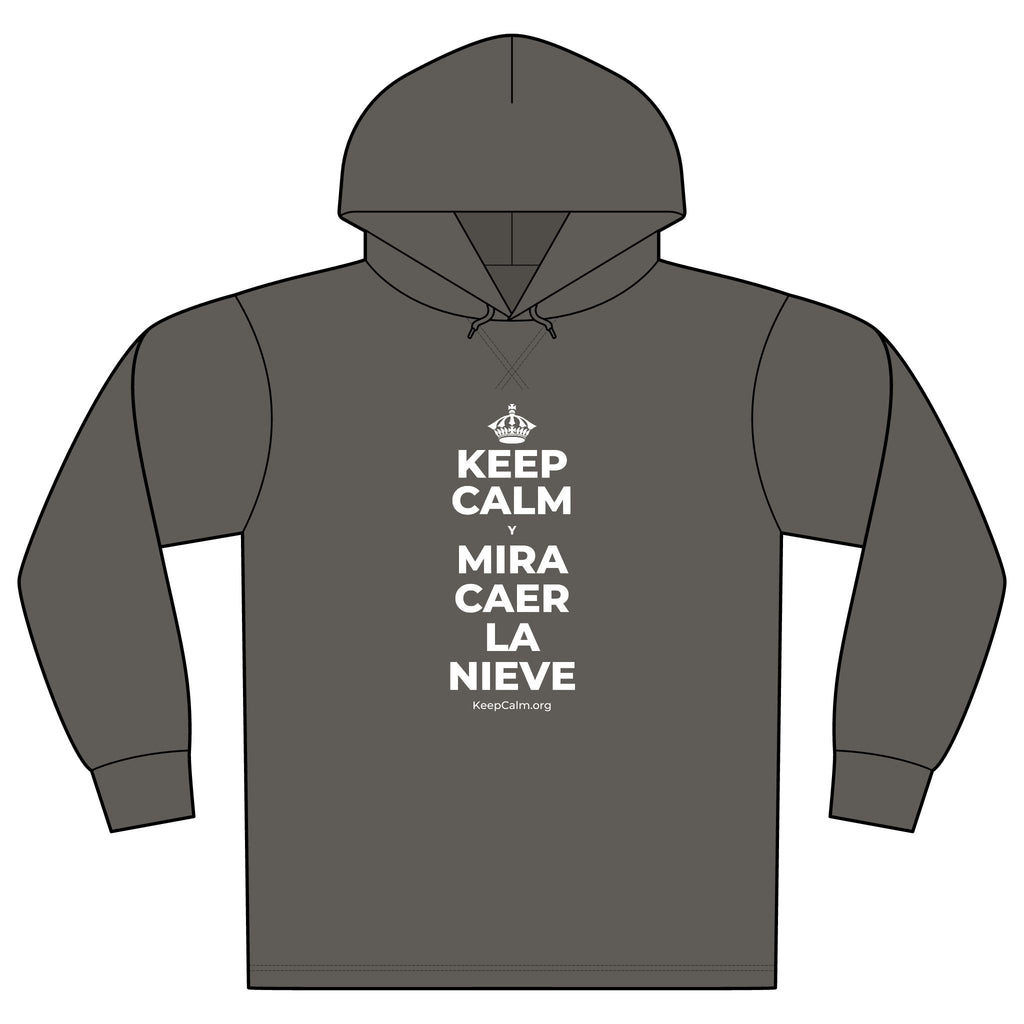 KEEP CALM Y MIRA CAER LA NIEVE Organic Hoodie Tee