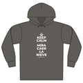 KEEP CALM Y MIRA CAER LA NIEVE Organic Hoodie Tee