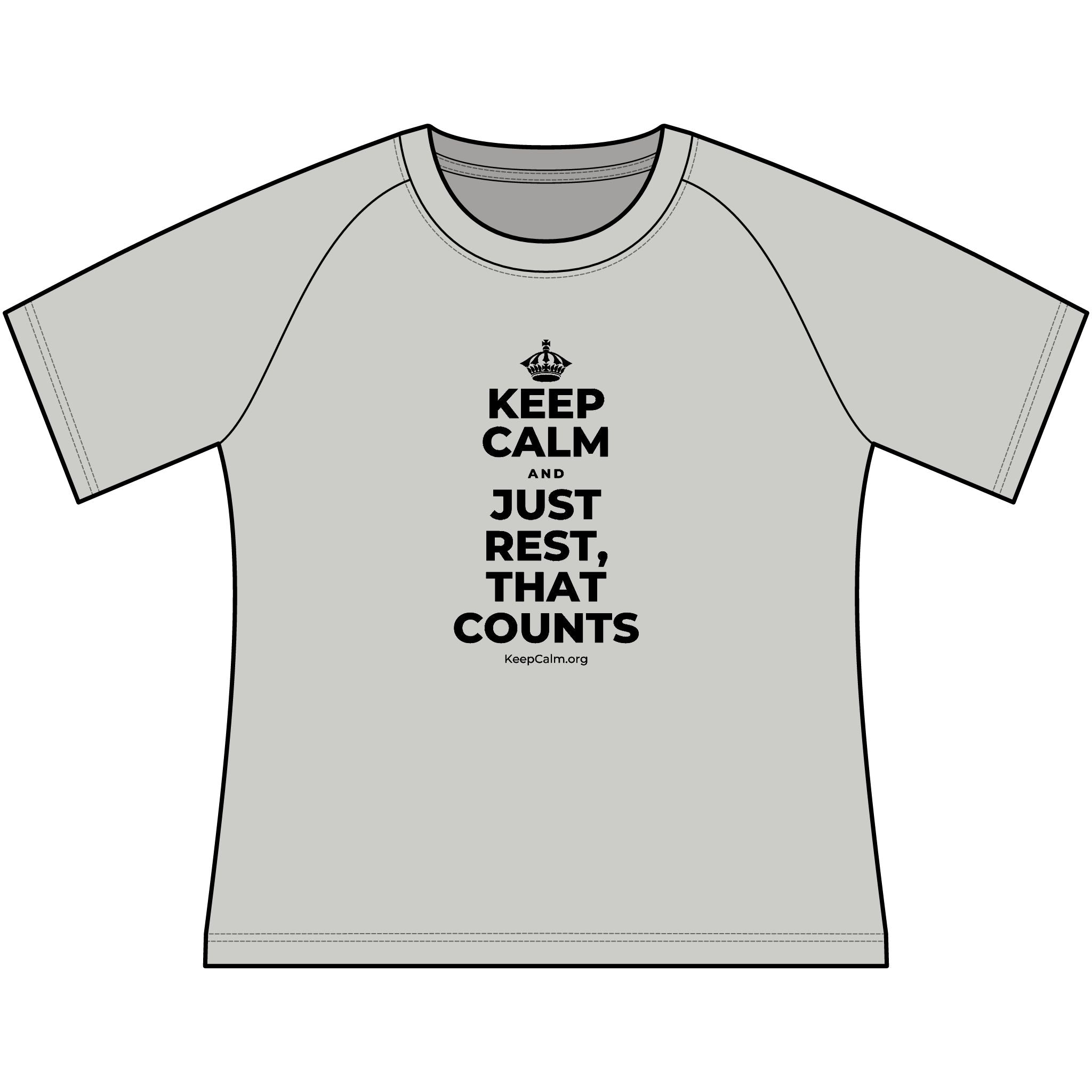 KEEP CALM AND JUST REST, THAT COUNTS Women's Raglan Tee