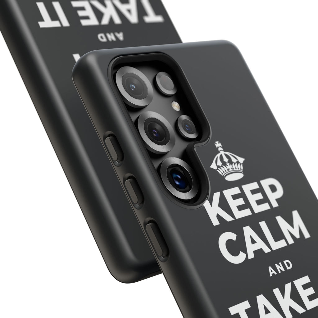 KEEP CALM AND TAKE IT ONE DAY AT A TIME Phone Case (Dark)
