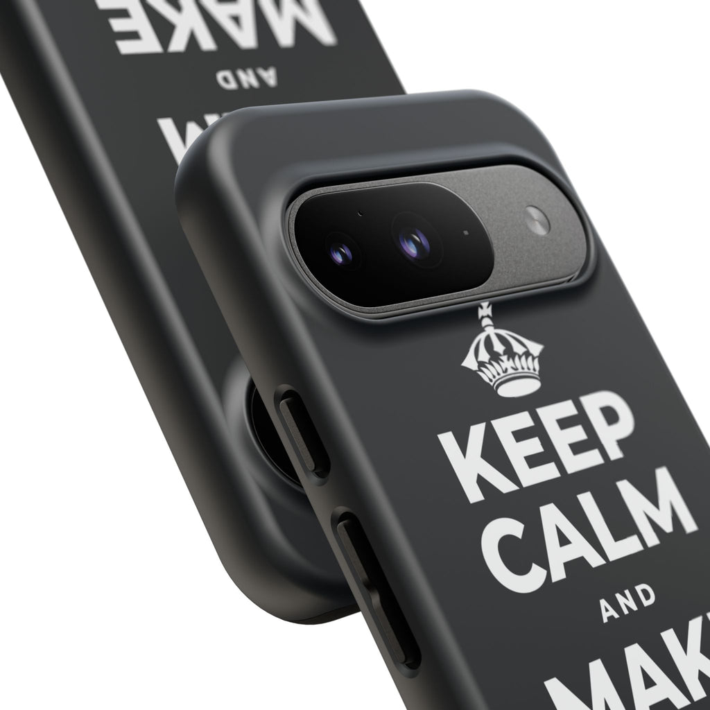 KEEP CALM AND MAKE TIME TO PLAY Phone Case (Dark)